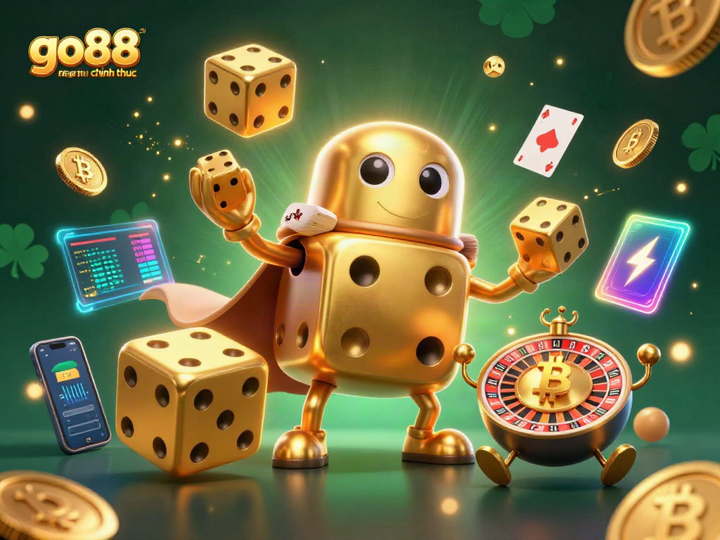 Experience the thrill of gambling with go88 trang chu chinh thuc showcased in a dynamic 3D scene.
