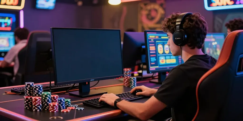 Engaging online casino atmosphere showcasing Bonus Buy Slots on the screen at https://stargazyinn.co.uk, emphasizing excitement and modern gaming.