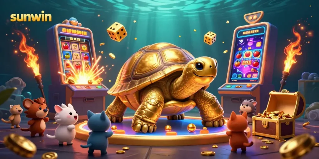 Experience the excitement of sunwin with dynamic games, golden treasures, and vibrant animations.