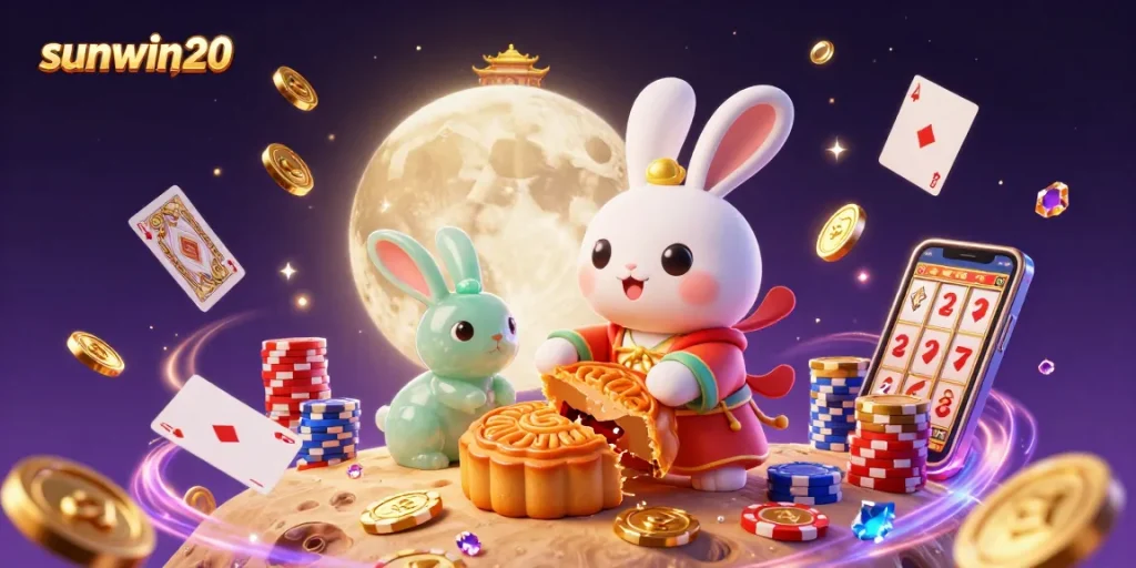 Experience the excitement of sunwin20 with vibrant casino-themed action featuring lucky symbols and dynamic elements.